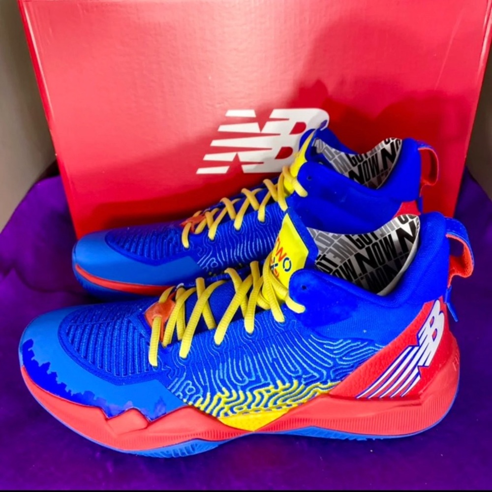 New Balance Two Wxy Darius Bazley My Home Blue Red Basketball BB2WXYOH Sz 9 NIB